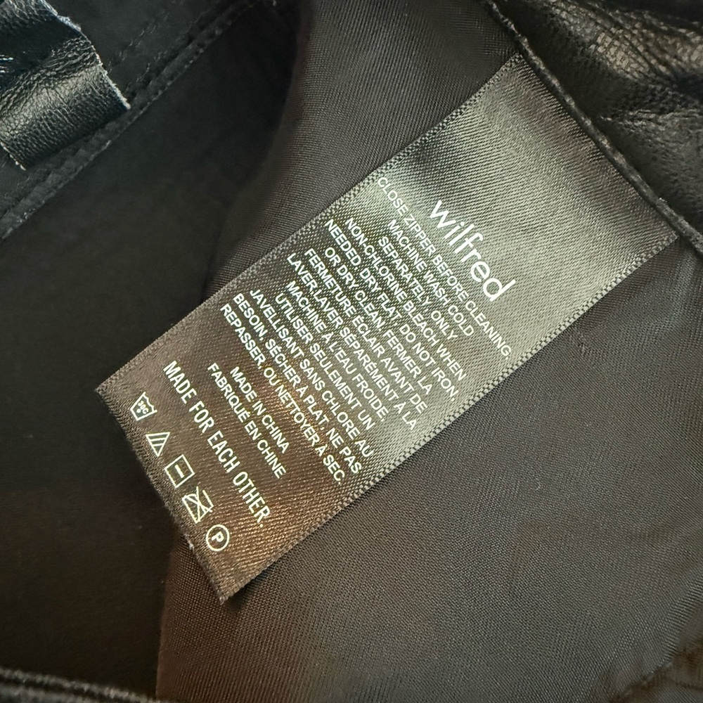 Aritzia Black Leather Pants - Picture 4 of 5